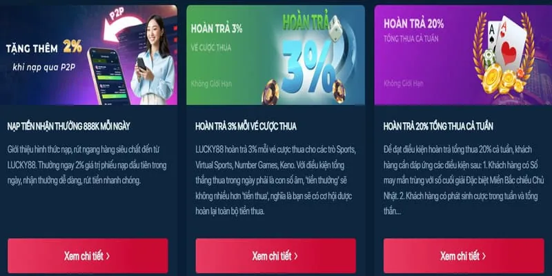 Khuyến mãi nạp tiền lần đầu và lần hai Red88